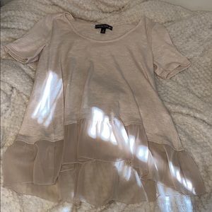 Tan shirt Living Doll brand small